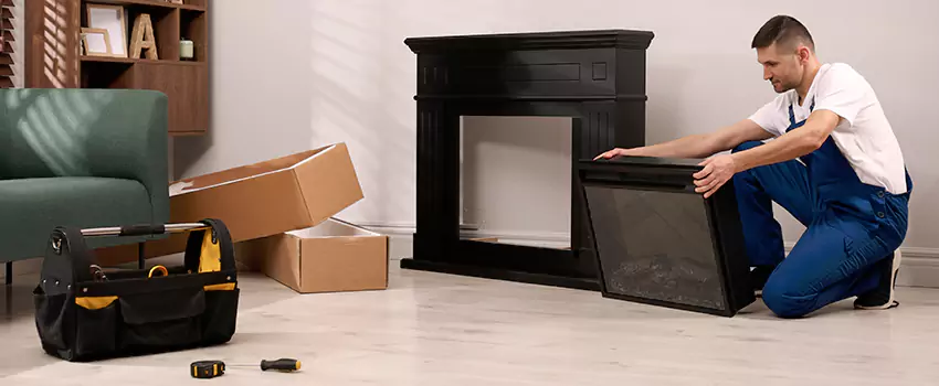 Old Rusted Metal Fireplace Repair And Replacement in Whitney, TX