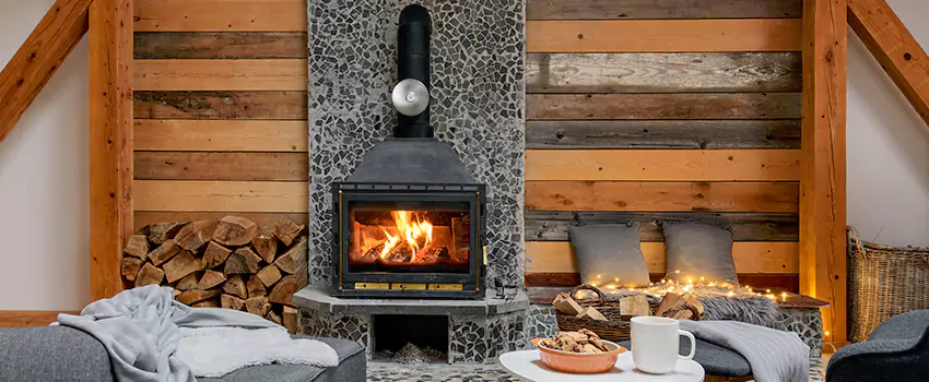 Thelin Hearth Products Direct Vent Gas Stove Fireplace Inspection in Whitney, Texas